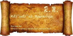 Répási Magdolna névjegykártya